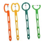 Gatuida 4pcs Tongue Training Tool Set for Kids Oral Muscle Trainer Plastic Speech Therapy Toys for Improving Strength and Coordination in Speech Exercises and Practice