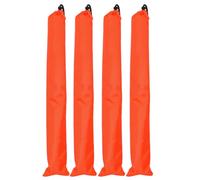 Gatuida 4Pcs Trekking Pole Bag, Hiking Pole Carrier, Oxford Fabric,Orange | Drawstring Closure, Hiking Pole Carrier Bag For Trekking Walking Stick Secures Fishing Rods, Foldable & Compact 32x5"