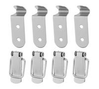 Gatuida 4pcs Trunk Latches Catch Box Latch Hasps Stainless Steel Flat Mouth Structure Spring Mechanism Ergonomic Bend Hook Design Secure Operation Outstanding Resilience Against Rust