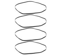 Gatuida 4pcs Turntable Drive Belt: Replacement Rubber Flat Belt for Record Deck Maintenance 5mm Width for Old Record Player Transmission DIY Repair