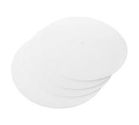 Gatuida 4pcs Turntable Slipmat Wool Record Player Mat White Felt Vinyl Record Player Accessories Turntable Platter Mat for Home Studio Use