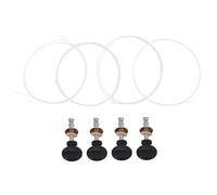 Gatuida 4pcs Ukulele Tuning Pegs Black Keys Machine Heads String Ukulele Guitar Strings Tuners DIY Parts
