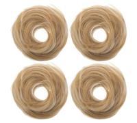 Gatuida 4pcs Updo Hair Bun Extensions For Women - Synthetic Messy Bun Scrunchie - Straight Chignon Ponytail Hairpiece For Costume Festival & Daily Use