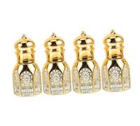 Gatuida 4pcs Vintage Perfume Sample Bottle Portable Essential Oil Storage Bottle Perfume Travel Function for Travel Random Style