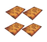 Gatuida 4pcs Vintage Style Pirate Treasure Paper Maps for Detailed Interactive Hunt Board Game Accessory Party Entertainment for Family Fun and Educational Adventure