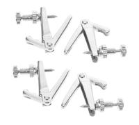 Gatuida 4pcs Violin Fine Metal String Adjusters for Violin and Cello White Finish Replacement Parts Precise Tuning for Enhanced Sound Quality and Expressive Music Performance