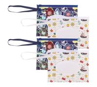 Gatuida 4pcs Wipes Travel Case Set - Sealed Eva Refillable Wet Wipe Pouch with Zipper - Portable Small Bag for Care and On-The-go Use