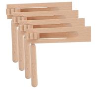 Gatuida 4Pcs Wooden Castanets for Manual Rotary Noise Makers Educational Musical Instruments to Cultivate Rhythm Musical Talent for Boys