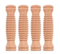 Gatuida 4Pcs Wooden Massage Roller Sticks for Full Body Relief, Portable Multi-Functional Manual Foot and Leg Massager Rollers, Small Size Fitness and Yoga Therapy Tool