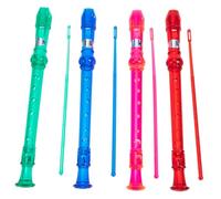 Gatuida 4Sets Professional Clarinet for Beginner Wind Instrument Red Blue Pink Green Smooth Surface Easy to Play for Music Education
