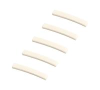 Gatuida 5-Pack Curved Guitar Bone Nuts 4x0.63x0.34cm Replacement Accessories for Electric Bass Guitars