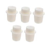 Gatuida 5 Pcs round Silicone Plug Flask Stopper Ozone Resistance and Tasteless Features, Food-grade Silicone Stopper for Laboratory Use and Beer Festival Party Sealing