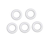 Gatuida 5 Pcs White Circular Ring Art Painting Supplies DIY Accessory for Crafts for Creative Projects and Home Decor for Developing Hand Eye Coordination and Imagination