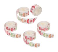 Gatuida 5 Rolls 4-Level Spicy Warning Stickers 25mm Round Chili Pepper Food Caution Labels for Kitchen, Cooking, and Chili Party - 500 Adhesive Decals Per Roll