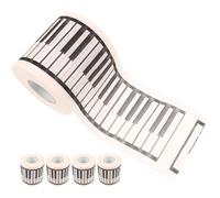 Gatuida 5 Rolls Piano Toilet Paper Rolls Printed Toilet Tissues Creative Artistic Piano-Shaped Paper with Comfortable Experience Gentle on The Skin for Bathroom Music Enthusiasts