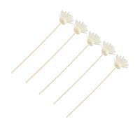 Gatuida 5 Set Small Chrysanthemum Scented Reed Sticks Natural Rattan Aroma Diffuser Replacement for Essential Oil Diffusers Home Fragrance Air Freshener with Flower Aroma Balls