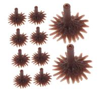 Gatuida 50 Pieces Brown Model Tree Bases Miniature Craft Tree Stands for DIY Railway Landscape Model Building Supplies and Scenery Accessories for Sand Table Decoration