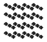 Gatuida 50 Sets Mini Flashlight Button Caps with Rubber Switch Cover and Gasket, Waterproof Dustproof Push Button Switch Replacement for Vertical Torch, Flexible Protection for LED
