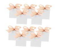 Gatuida 50 Sets Mini Party Favor Boxes White Decorative Treat Boxes with Ribbon for Weddings Birthdays and Showers Lightweight Souvenir Packaging for Guests