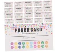 Gatuida 50 sheets Cartoon Punch Cards Reward Incentive Cards for Classroom Student Behavior Encouragement with Design and Material Easy to Use for Motivating Students