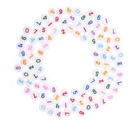 Gatuida 500pcs Acrylic Number Beads Mixed Colors Round Loose Spacer Beads for DIY Bracelet Making Jewelry Crafting Accessories Lightweight for Friendship Bracelets Necklaces Earrings