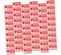Gatuida 500Pcs Fragile Adhesive Warning Labels Strong Self-Adhesive Shipping Stickers for Cartons Boxes Pallets Packaging Fragile Handle with Care Caution Stickers