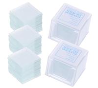 Gatuida 500pcs Microscope Cover Slips: Pre-Cleaned Slide Coverslips for Labs Microscope Square Glasses Cover Slips 18x18mm