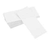 Gatuida 500pcs Retail Store Price Signs: Blank PVC Tags White Rewritable Labeling - 75x35mm Shop Merchandise Display Tag - Supermarket Sale Labels
