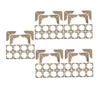 Gatuida 500pcs Vintage Metal Book Corner Protectors Scrapbooking Corner Covers Retro Style Iron Album Guards for Photo Albums Notebooks and Crafts