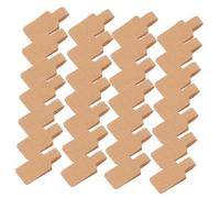 Gatuida 500Pcs Writable Kraft Paper Price Tags Adhesive Jewelry Labels for Bracelets and Rings Self Adhesive Stickers for Jewelry Price Display and Inventory Management