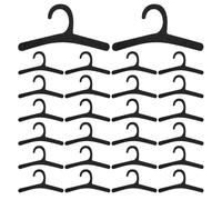 Gatuida 50pcs 1:12 Mini Doll Hangers: Wooden Dollhouse Dress Organizers - Wardrobe Accessories For Tiny Outfits - Toy Closet Holders For Home Decoration