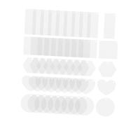 Gatuida 50pcs Acrylic Keychain Blanks for Sublimation Diy Painting Craft Supplies for Keychain Accessories