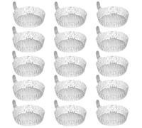 Gatuida 50pcs Aluminum Foil Weighing Dish 42ml Disposable Design for Thermal Analysis Lab Sample Weighing Trays Stackable Storage