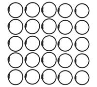 Gatuida 50pcs Book Binder Rings: Metal Loose Leaf Binder Rings Keychain Circles for Paper Index Cards Flash Card Notebook Supplies I.D 25mm