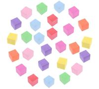 Gatuida 50pcs Colorful Foam Cube Building Blocks for Preschool Educational Use Soft Cubes Enhance Spatial Imagination Hand Eye Coordination and Creative Play Teaching Aids for Early