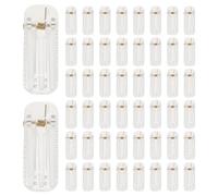 Gatuida 50pcs Diy Snap Hair Clips: Blank Transparent Plain Barrettes Unfinished Bangs Clip Handmade Hair Bow Making Material for Women Girls