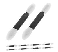 Gatuida 50pcs Double Ended Eyeshadow Brush Kit for Women Dual Sized Sponge Applicators for Precise Blending and Smooth Eye Makeup Application Disposable Cosmetic Tools