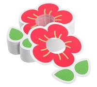 Gatuida 50Pcs Flower Shape Candy Paper Holders Lollipop Cards Party Decorations Shower Birthday Wedding Festival Supplies