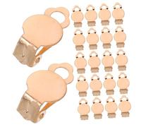 Gatuida 50pcs Frog Ear Clips Without Ear Piercing Jewelry Findings Non-pierced Earring Clips Flat Back Tray for Diy Earring Making Homecoming