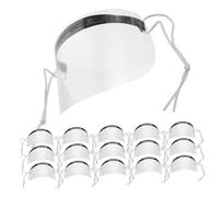 Gatuida 50pcs Hairdressing Facial Shield Haircut Protection Mask Transparent Plastic Cover for Salon Home Use Shields Eyes Eyebrows From Spray Design for Easy Cleanup
