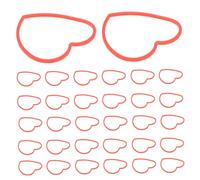 Gatuida 50Pcs Heart Shaped Elastic Bands Trick Props for Stage Conjuring Performance Lightweight Funny Rubber Band Gimmicks for Easy Mind Boggling Knot and Vanishing Acts Party Show