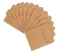 Gatuida 50pcs Kraft Paper CD Sleeves for Dvd Storage Durable Envelopes for Easy for Home Office Business Use CD Dvd Mailers