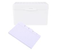 Gatuida 50pcs Lined Index Cards Flash Cards for Vocabulary Learning Organization for Easy Portability School Office and Travel