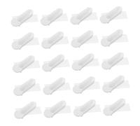 Gatuida 50pcs Plastic Bird Cage Feeding Dishes with Thumb-box Design Hanging Feeder Cups for Finches Parakeets Multipurpose Seed and Water Bowls Waste-reducing Bird Cage Bowls