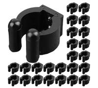 Gatuida 50pcs Portable Fishing Pole Clips Double Hole Plastic Rod Holder Brackets for Wall Mount Fishing Rod Storage Hangers Suitable for Billiards and Outdoor Gear