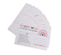 Gatuida 50PCS Rainbow Teacher Mail Notes to Parents Classroom Behavior Incentive Motivational Cards for Preschool Kindergarten Elementary School Positive Affirmation Postcards to Reward