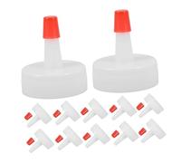Gatuida 50pcs Replacement Bottle Caps with Pointed Tip for Squeeze Bottles Screw Seal Covers Efficient Controlled Dispensing Caps for Condiments and Sauces