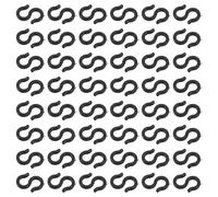 Gatuida 50pcs S-Shaped Brake Line Clips for Road Bikes and Folding Bikes Plastic Bicycle Brake Cable Housing Clips with Quick Installation and Versatile Application Black Cable Shift