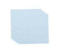 Gatuida 50pcs Sky Blue Jewelry Cleaning Cloths Soft Suede Nap Wipes for Silver Jewelry Portable for Polishing Watches and Electronics