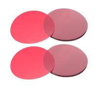 Gatuida 50pcs Warm Light Film Stickers Red 70mm Diameter Correction Gels for LED Lights Ambient Mood Lighting Filters for Photography Studio and Stage Use